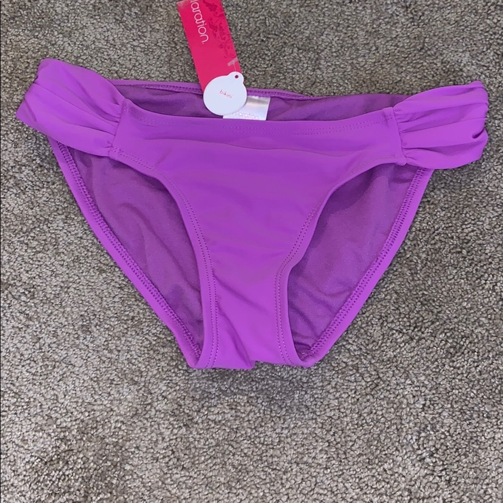 Exhilaration purple bikini bottoms